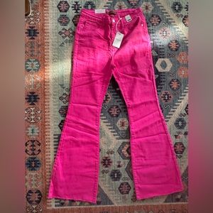 Judy Blue Hot Pink Flare Jeans
